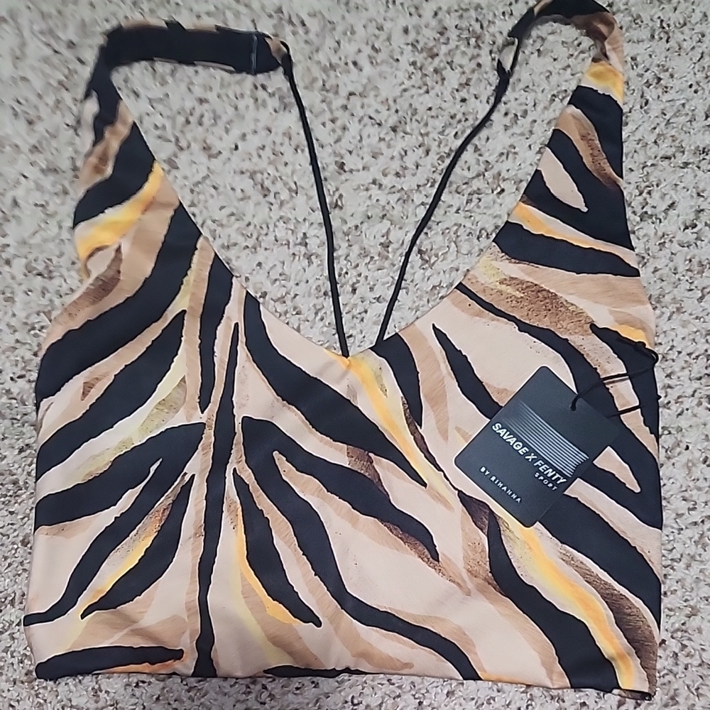 Savage X Fenty Zebra Print Top